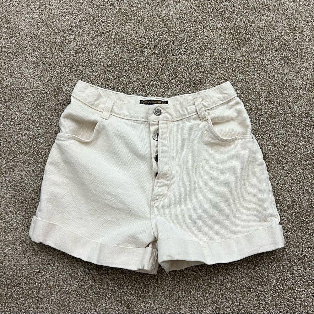 Vintage Bonjour Button Fly Denim Shorts Women's 12